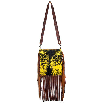 American Darling Cross Body Hand Tooled Hair on-Genuine Leather Western Women Bag Handbag Purse | Crossbody for |Cute